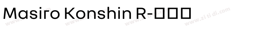 Masiro Konshin R字体转换